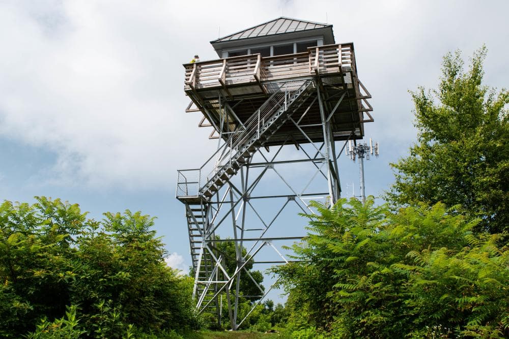 Rich Mountain Fire Tower on the Appalachian Trail near Asheville, NC Rich Mountain Fire Tower on the Appalachian Trail near Asheville, NC