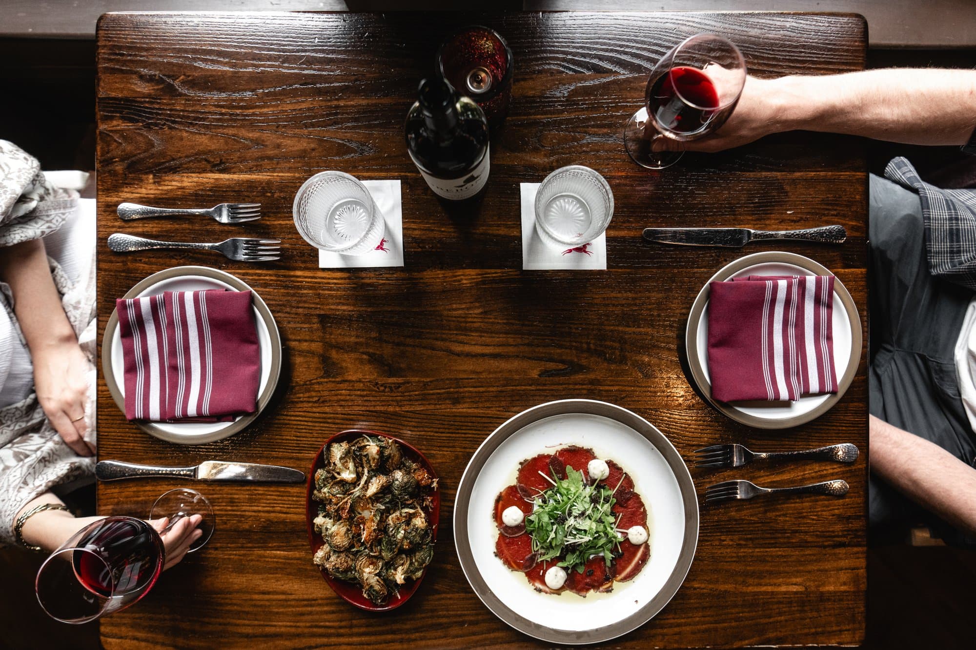 Biltmore Village Grand Bohemian Hotel table of food Red Stag Grill Biltmore Village Grand Bohemian Hotel table of food Red Stag Grill