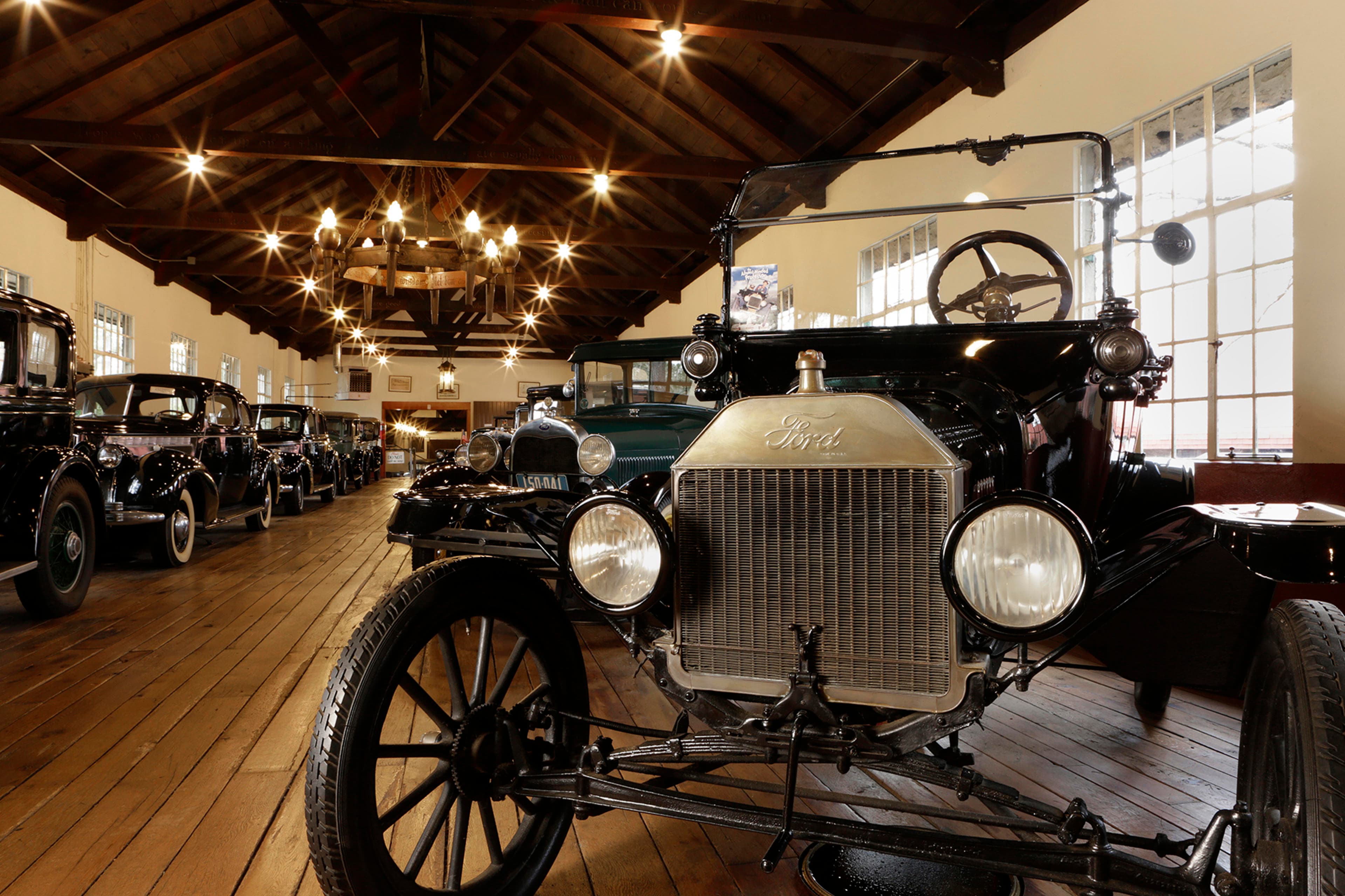 Walk On the Weird Side: Asheville's Quirkiest Museum Collections An antique car at Grovewood Village, north Asheville