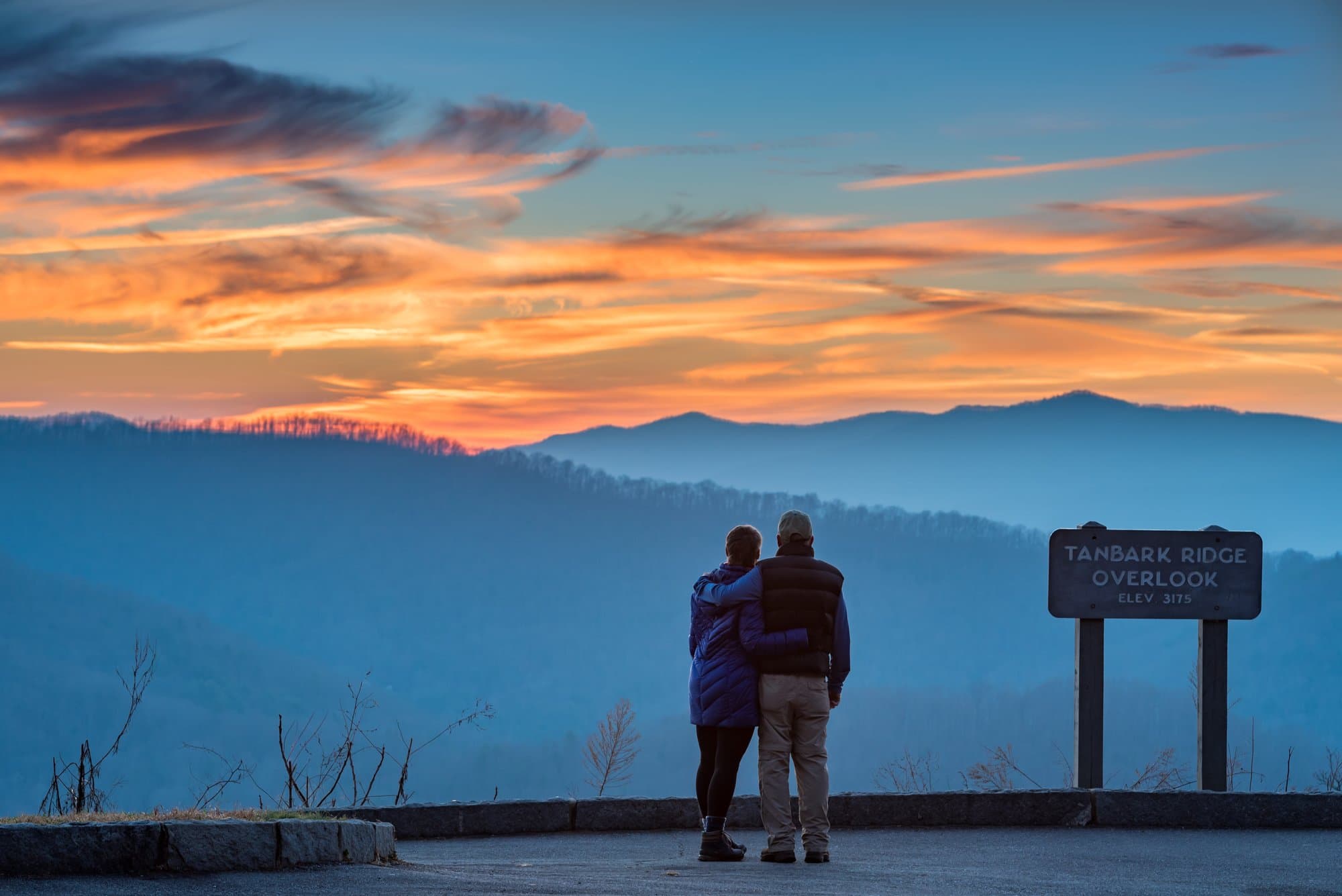 Cozy Up to Winter in Asheville Tanbark Ridge Overlook / Photo: Emily Chaplin