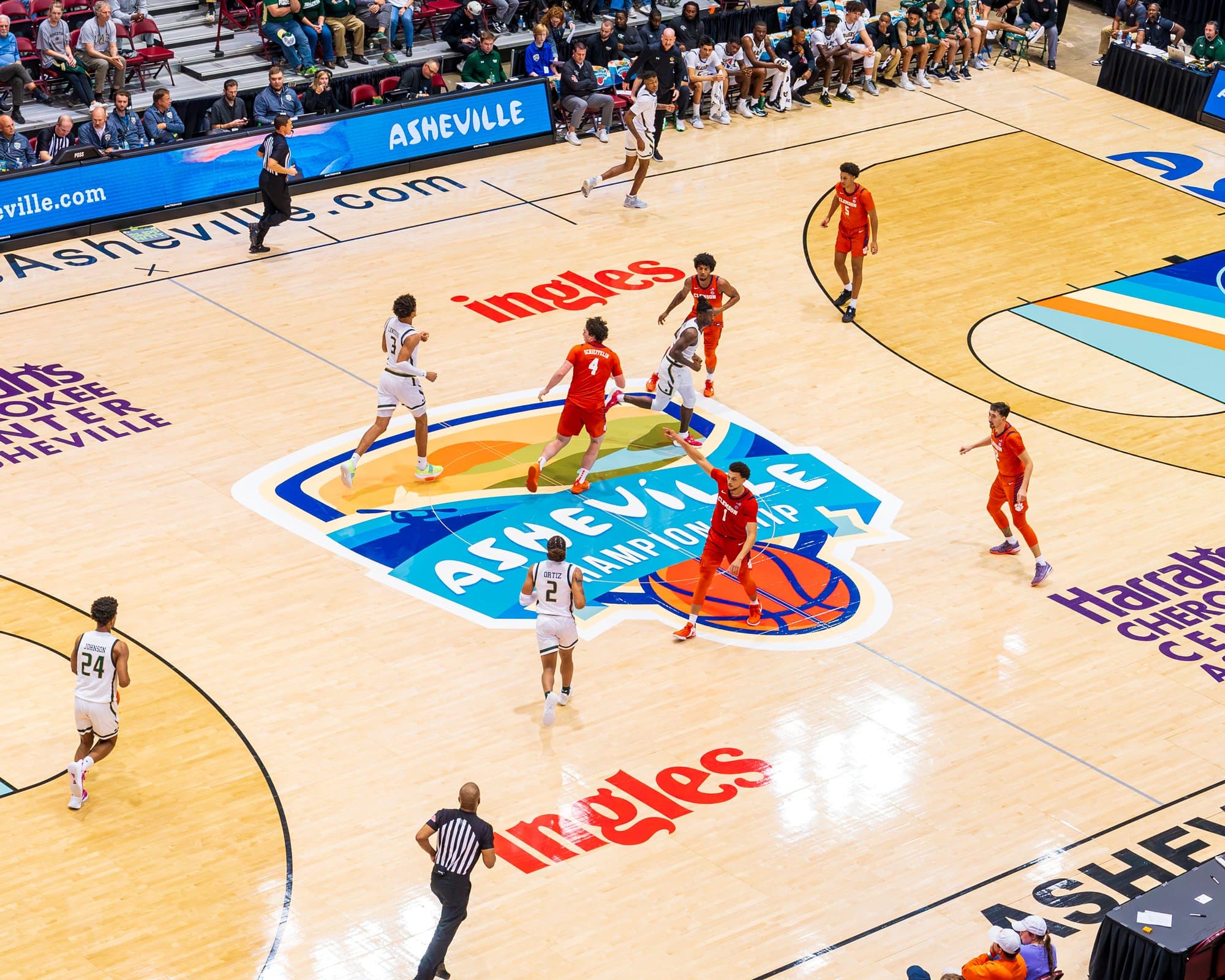 Sports Planning Assistance AVL Championship court shot