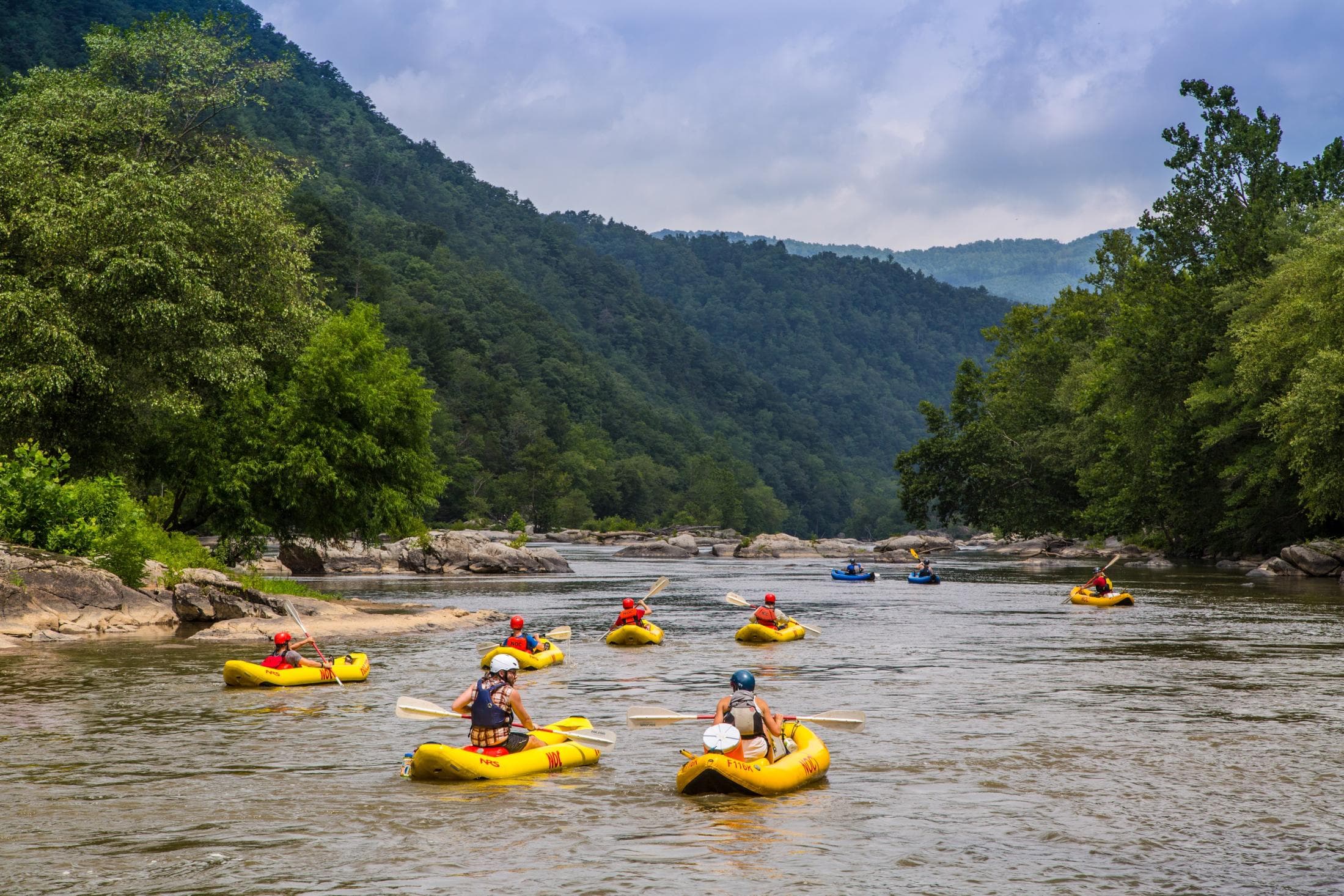 Outdoor Industry Rafting the French Broad River by Jared Kay