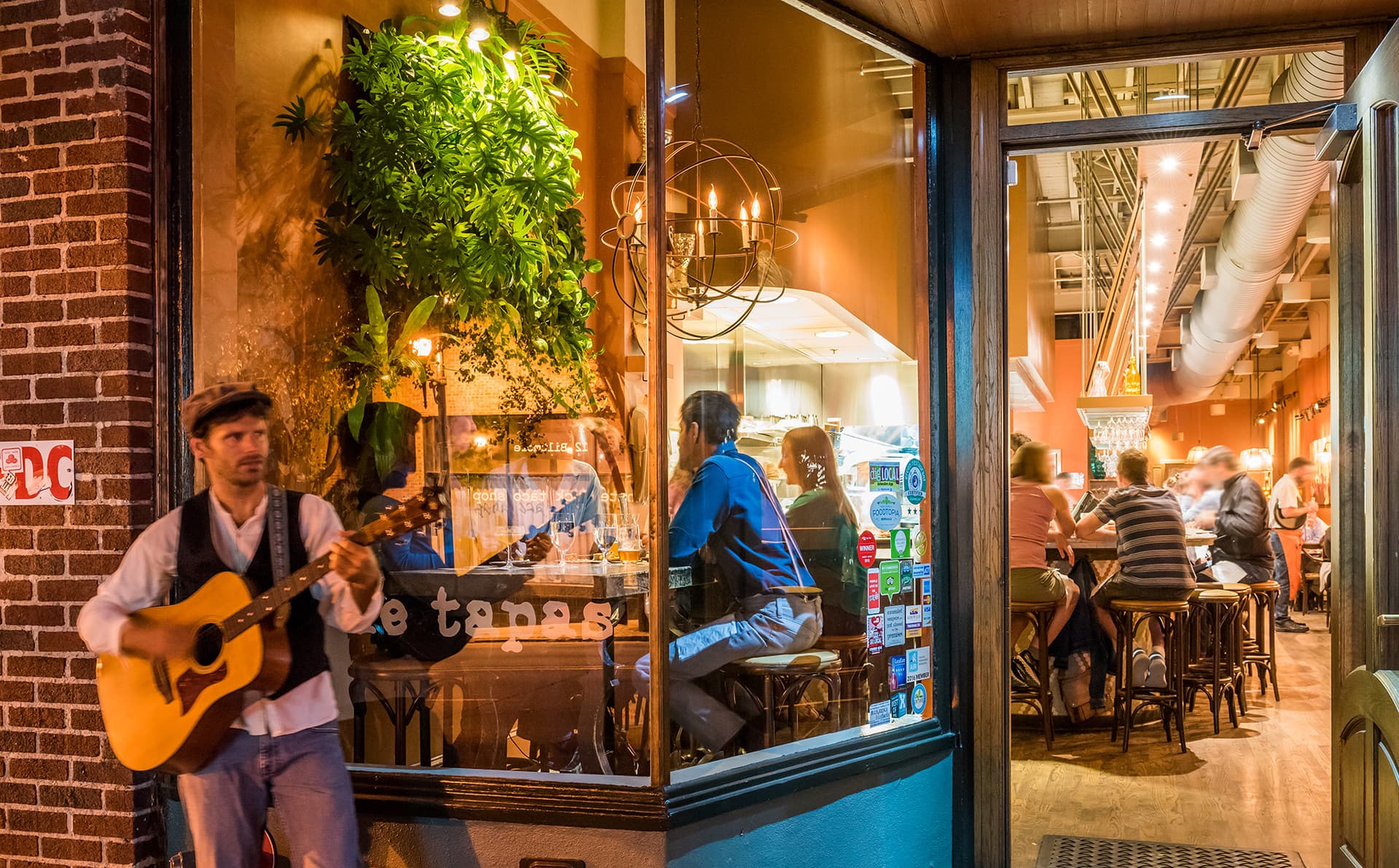 Busker in Asheville, NC Busker in Asheville, NC